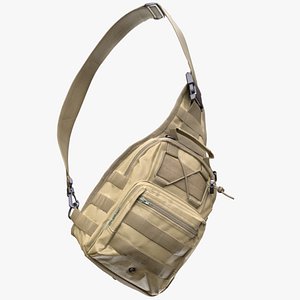 3D Man and Woman in Tactical Shoulder Bag 129