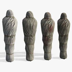 Lowpoly Corpse Body Bag Medieval