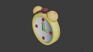 3D clock icon model