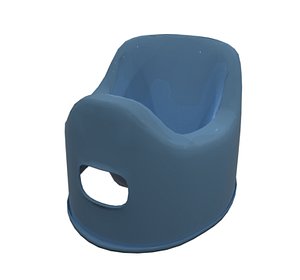 toilet plastic kid 3D model