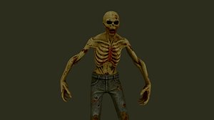 Mutant Zombie Creature 3D model