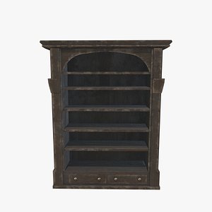 Medieval Book Shelf V3 3D model