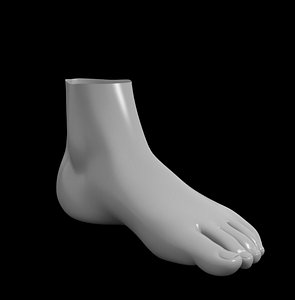 3d female foot basemesh model
