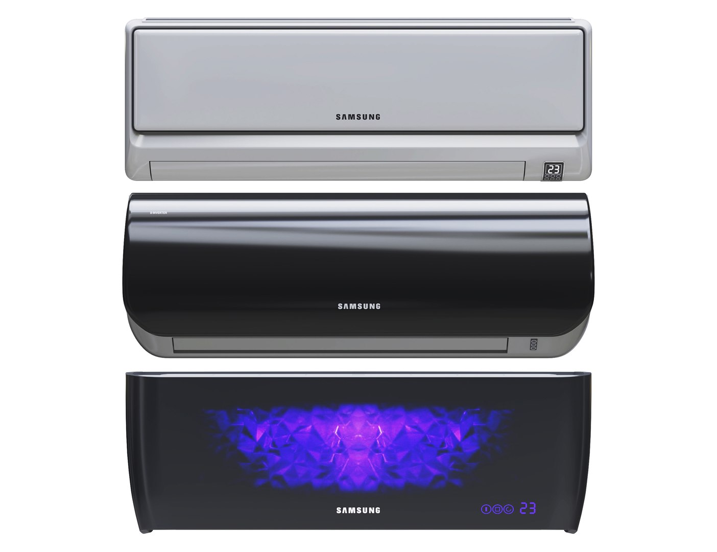 Samsung Air Conditioning Model TurboSquid 1443629