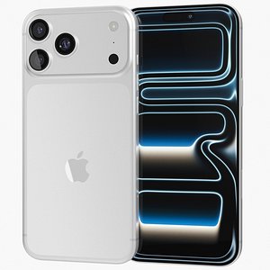 Apple iPhone 17 Pro Max Silver 3D