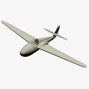 3D Habicht Glider Hummel model