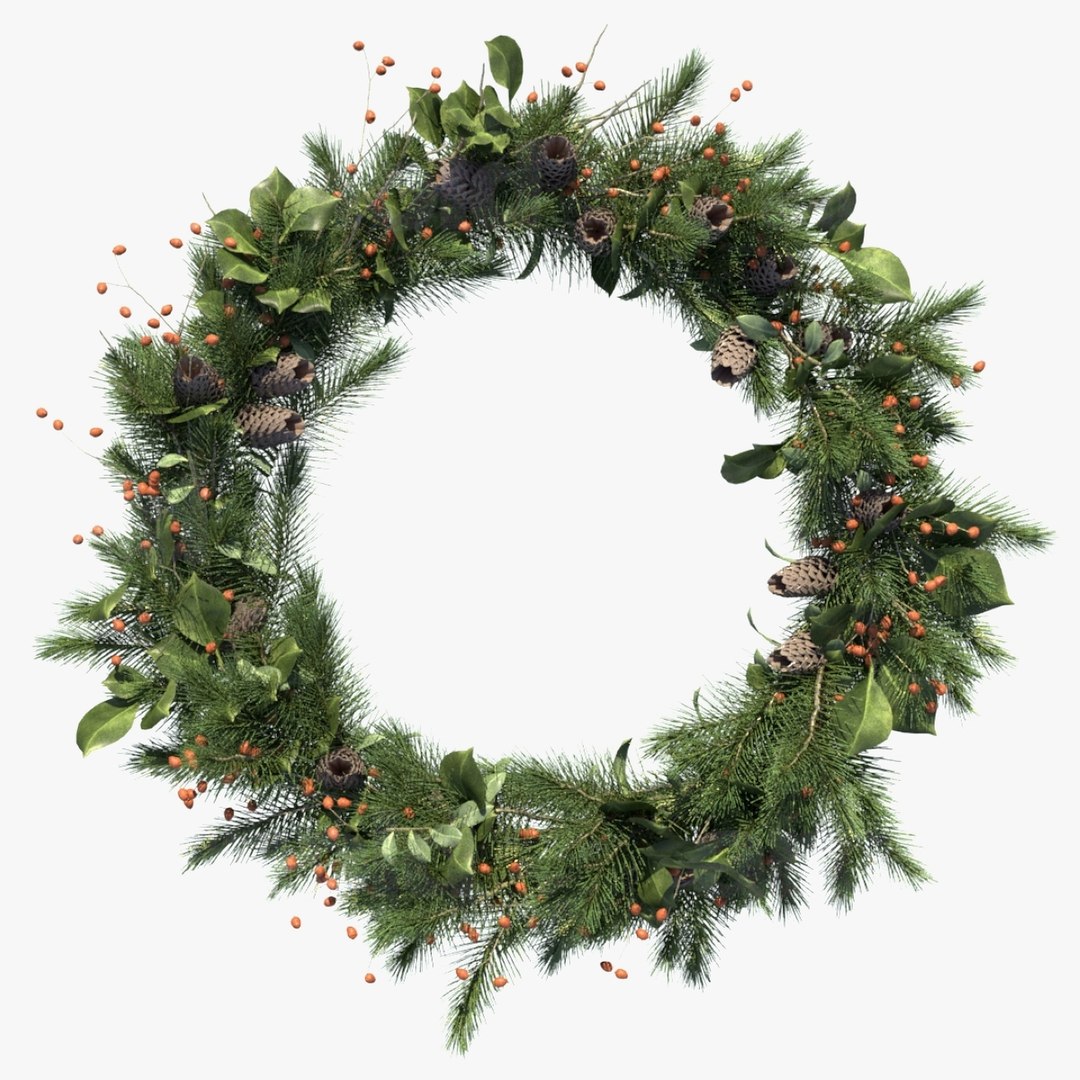 Wreath Christmas 3D Model - TurboSquid 2062053