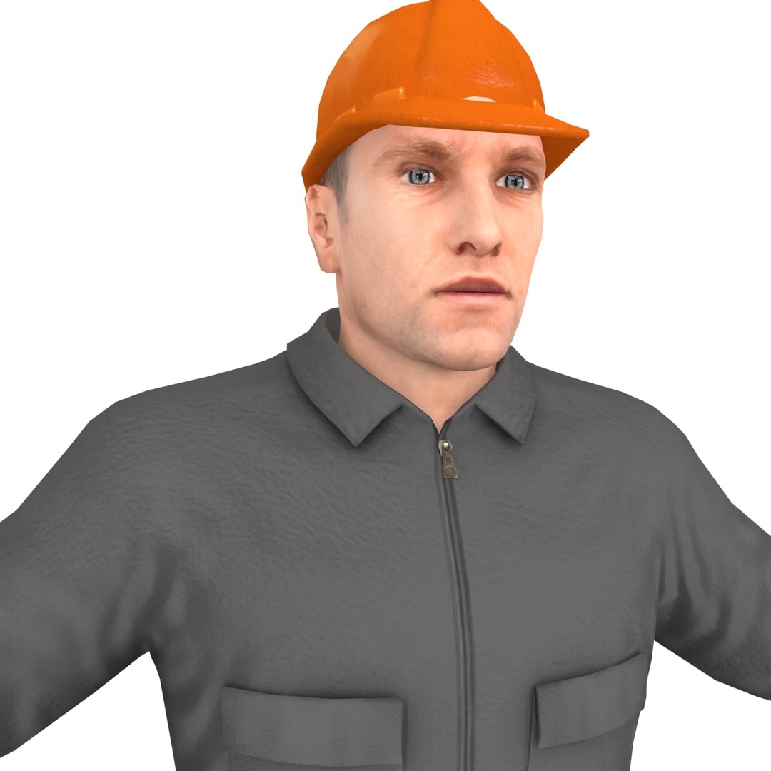 3D Model Character Worker Person - TurboSquid 1275578