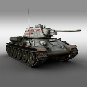 OT-34-76 - Soviet Flamethrower Tank - DD 3D model