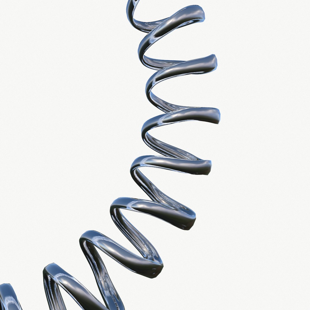 Metal Spiral Spring 3D Model - TurboSquid 1410655