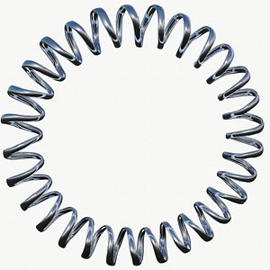 metal spiral spring 3D model