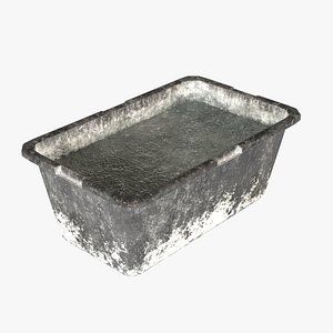 Construction Basin with Concrete 3D model