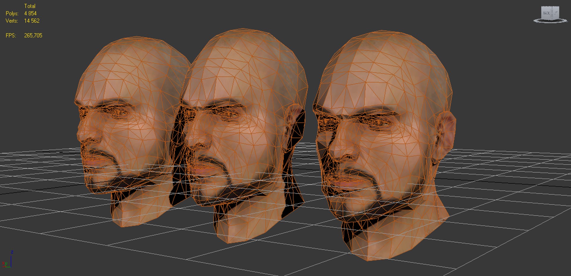 3d model heads set