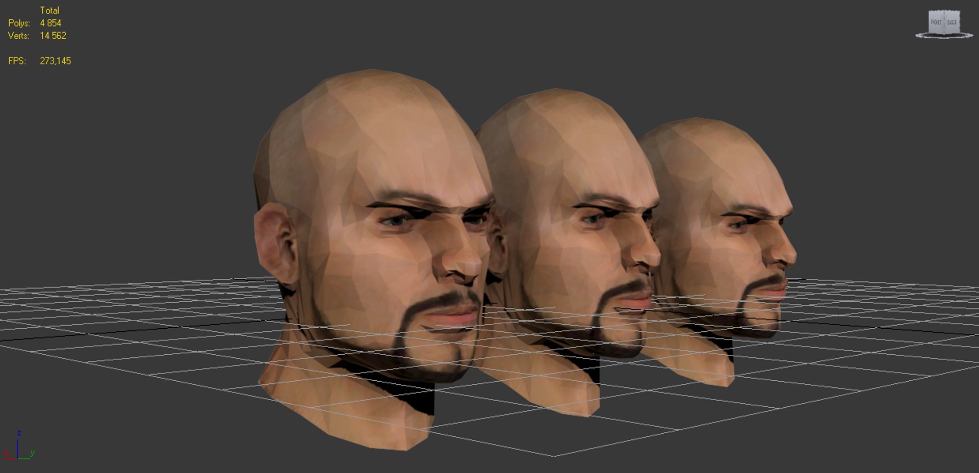 3d model heads set