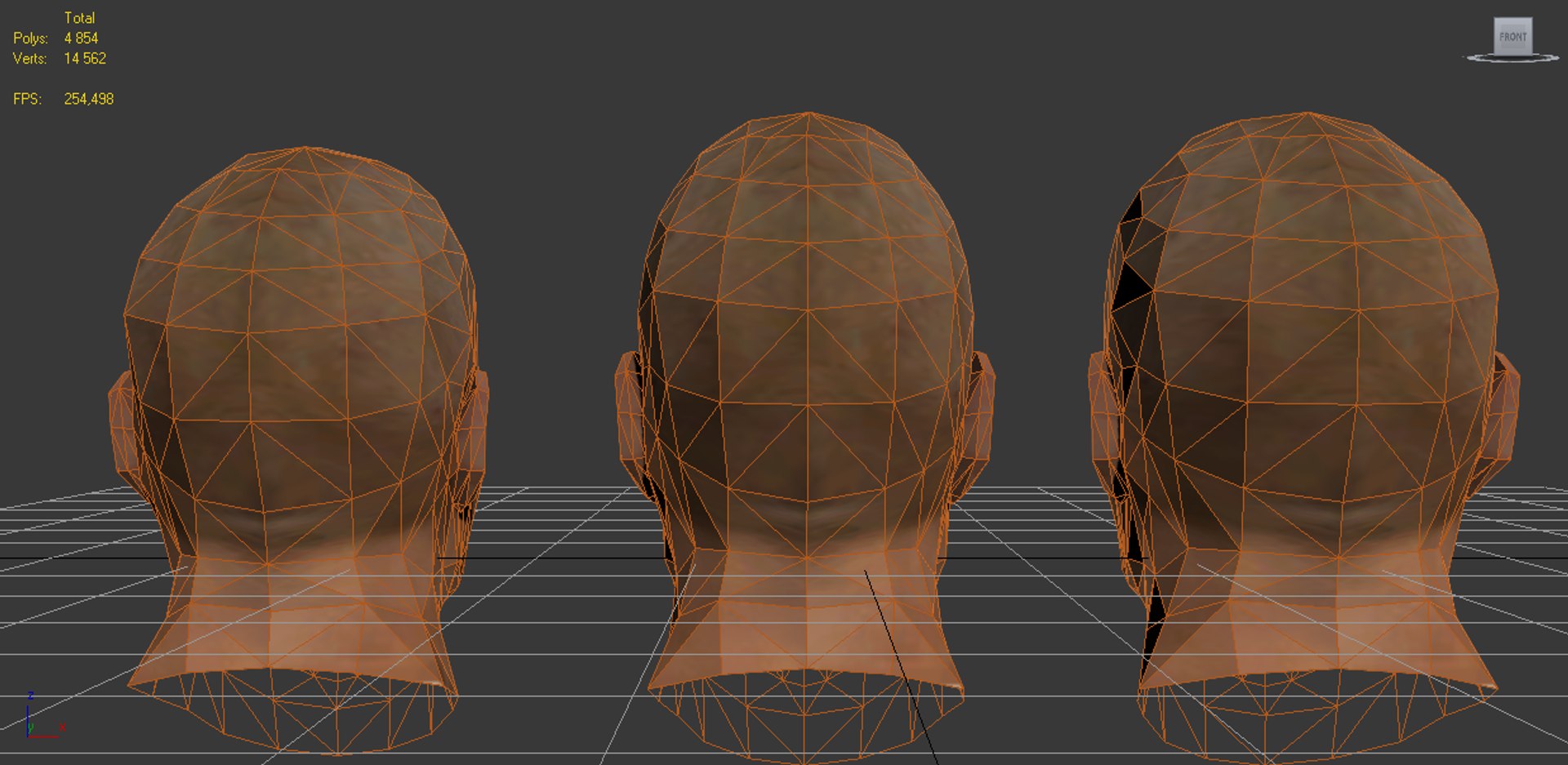 3d model heads set