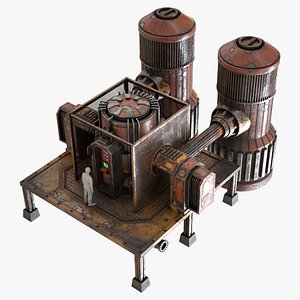Sci-fi refueling station
