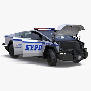Tesla Cybertruck NYPD Rigged
