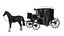 3D Brougham with horse