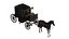 3D Brougham with horse