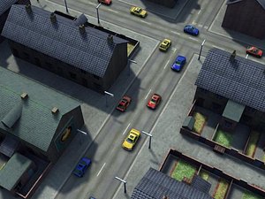 free avi rt office buildings 3d model