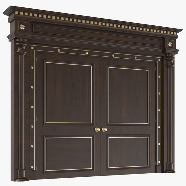 modelo 3d Puerta interior clásica - TurboSquid 1715846
