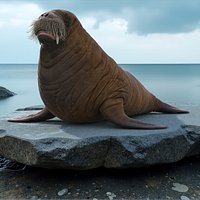Walking Young Walrus