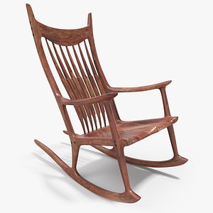 Rocking Chair ,8K PBR Textures