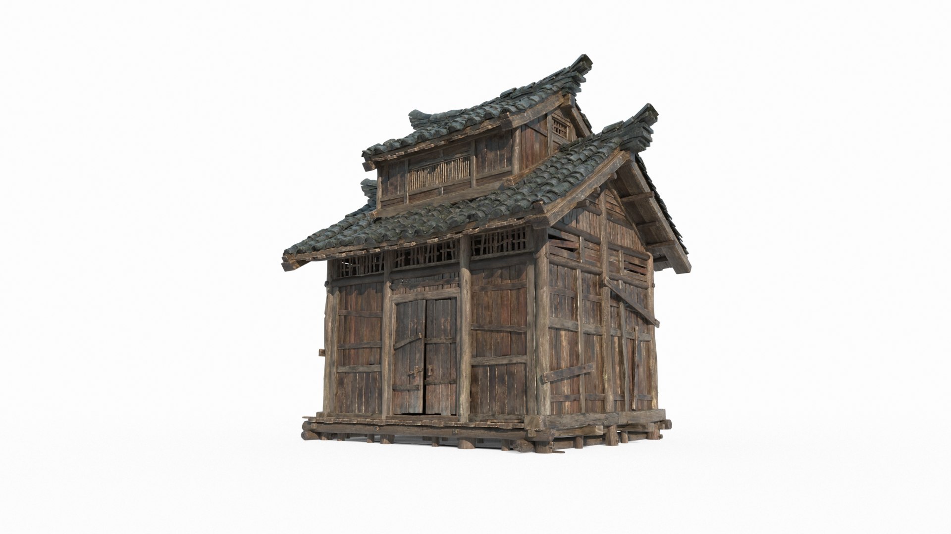 Ancient Asian Architecture Single Room 3D Model - TurboSquid 2350403