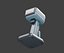 Handheld Barcode Scanner with Trigger Window and Charging Cradle