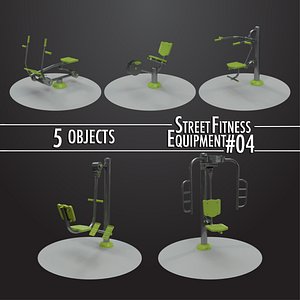 Street Fitness Equipment 5objects #04