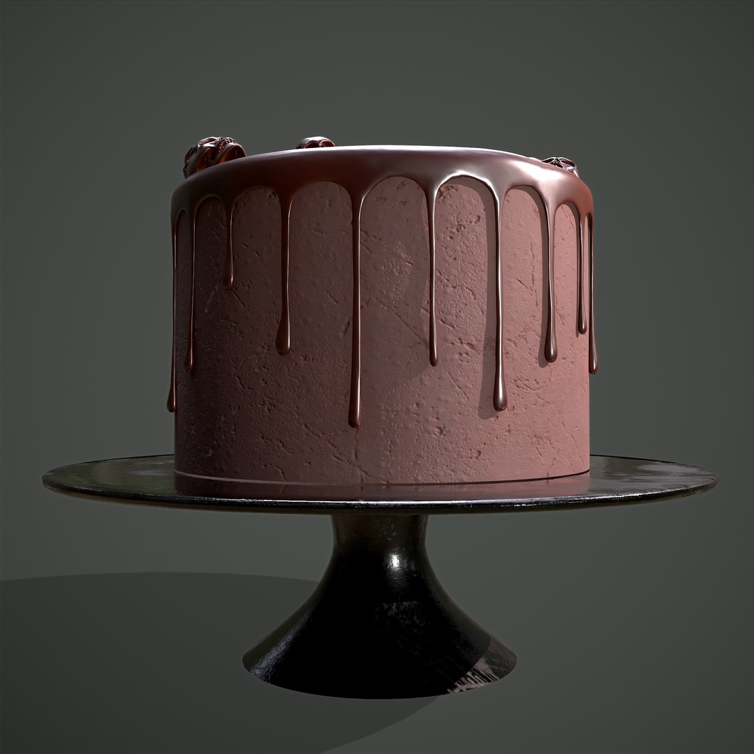 3D Chocolate Skulls Cake - TurboSquid 1806406