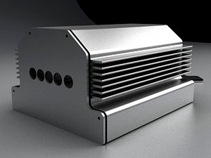 extrude aluminum enclosure type-a 3d model