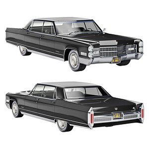 3D Cadillac fleetwood 1966