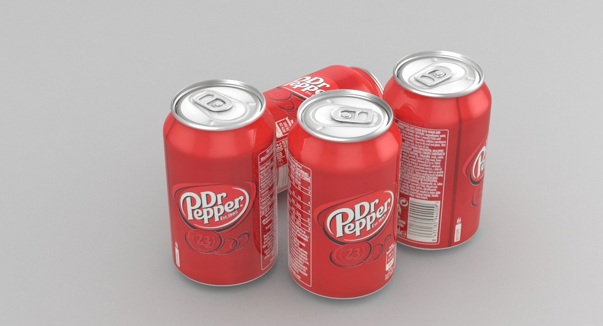 Beverage Dr Pepper 330ml 3D Model | 1143055 | TurboSquid