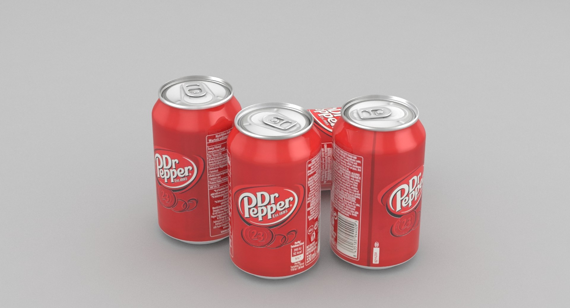 Beverage Dr Pepper 330ml 3D Model | 1143055 | TurboSquid