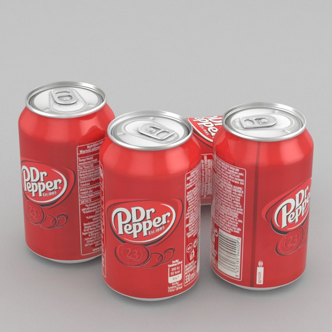 Beverage Dr Pepper 330ml 3D Model | 1143055 | TurboSquid