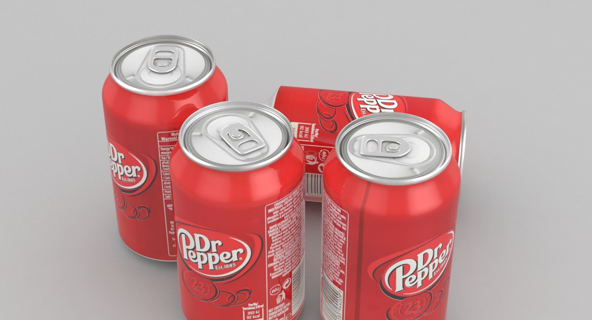 Beverage Dr Pepper 330ml 3D Model | 1143055 | TurboSquid