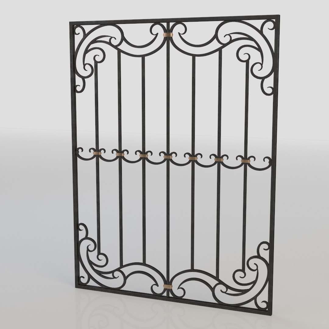 3d Model Windows Bars