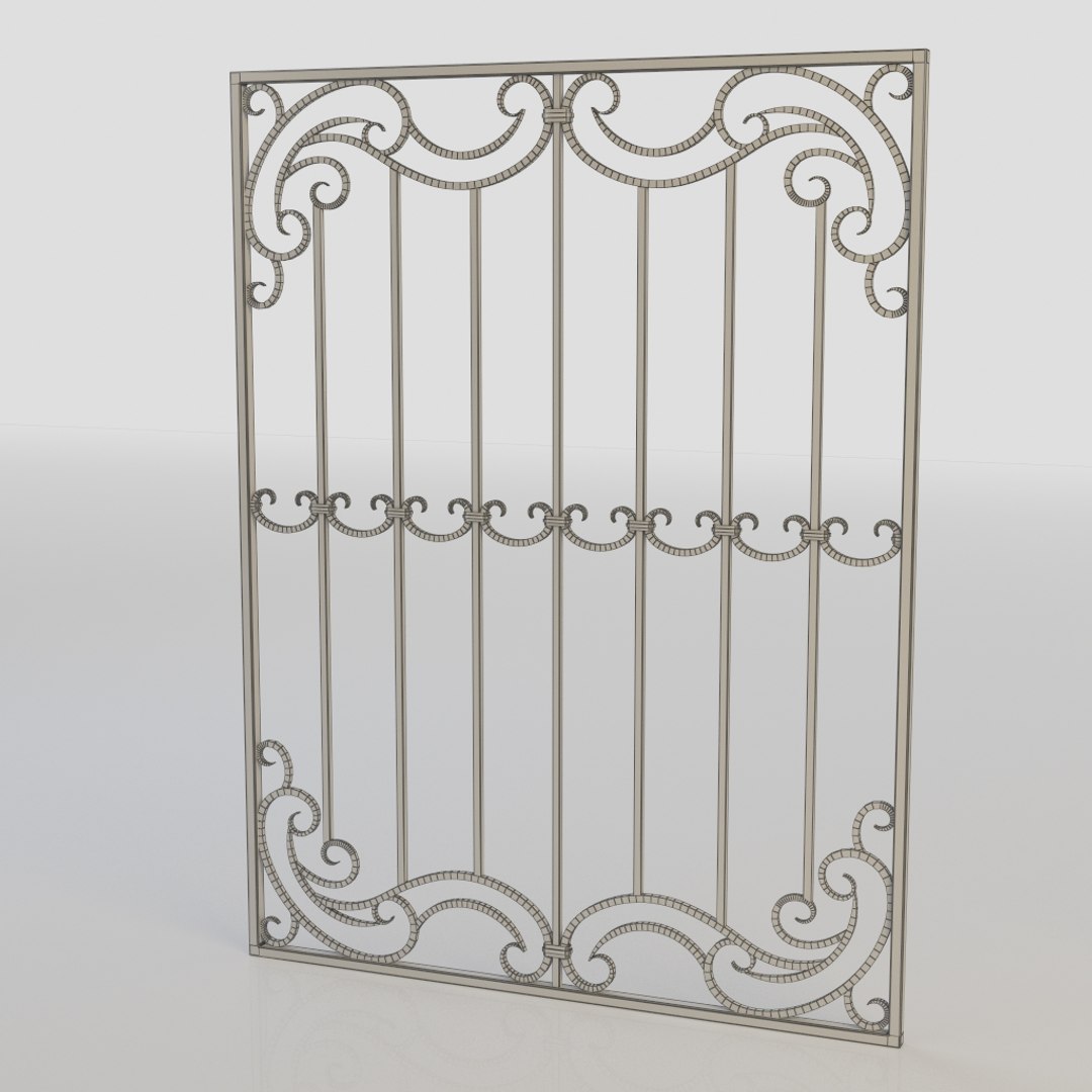 3d Model Windows Bars