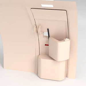 Airplane door interior