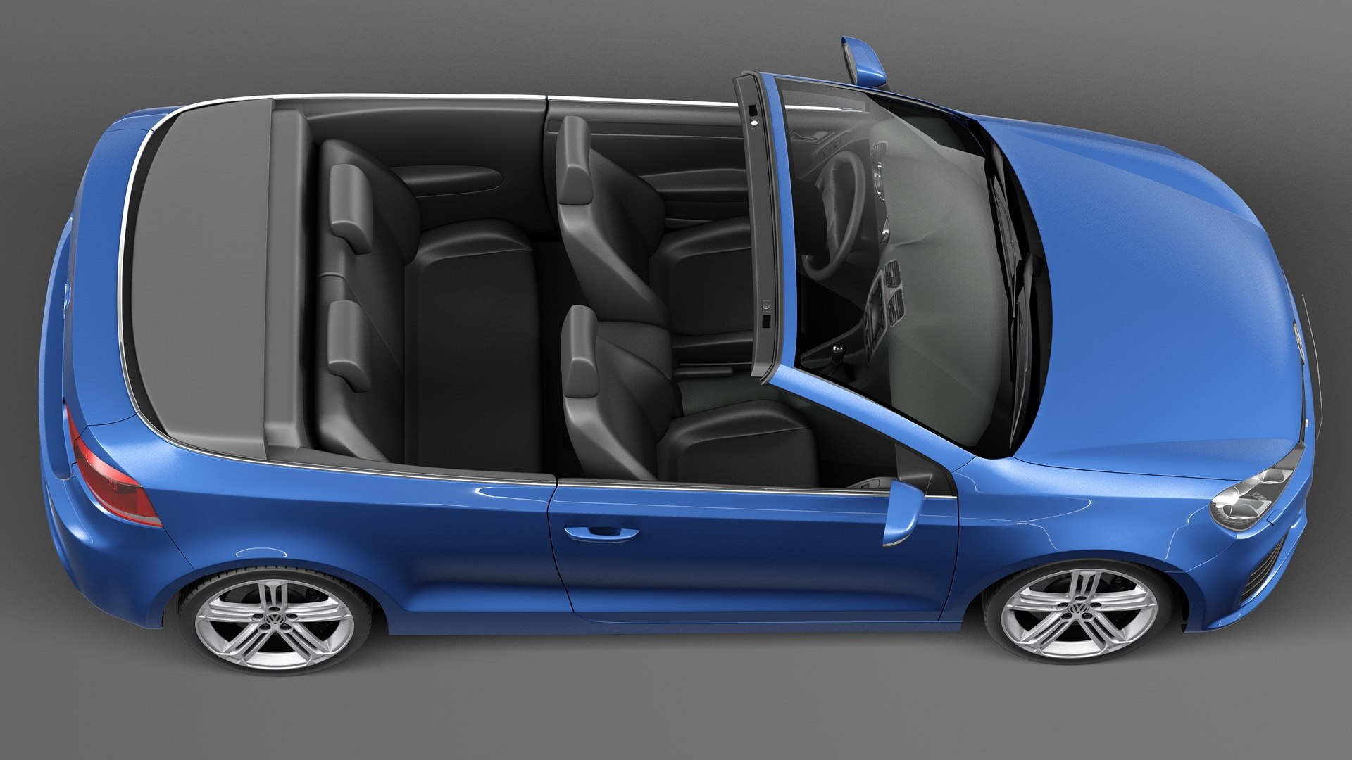 2014 Convertible Volkswagen 3d Model