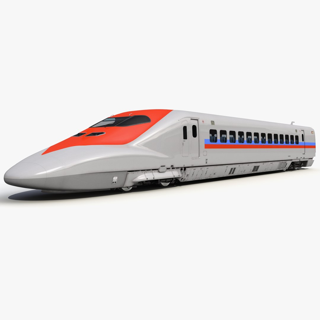 Speed Train Locomotive Generic 3D model preview