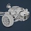 3d chassis engine model