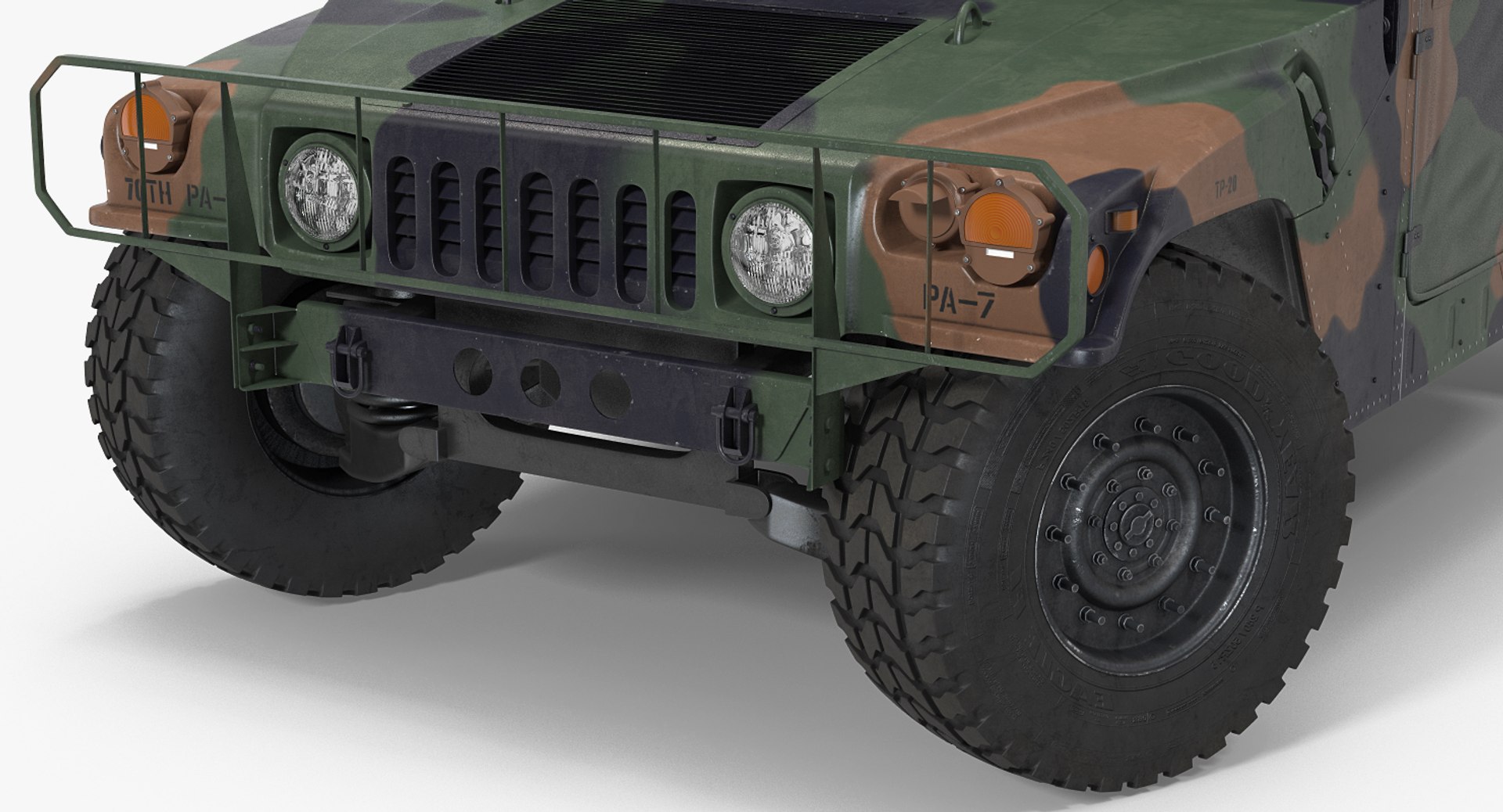 shelter hmmwv m1037 rigged 3d model