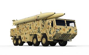 3D Zolfaghar Iranian road-mobile missile