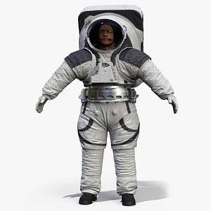 Astronaut Wearing xEMU Spacesuit