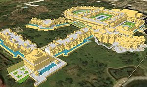 The Oberoi Udaivilas Udaipur resort 3d model