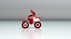 3D model toy biker