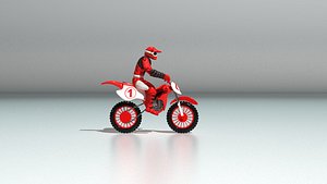 3D model toy biker