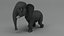 Manipulierter und animierter Cartoon-Elefant